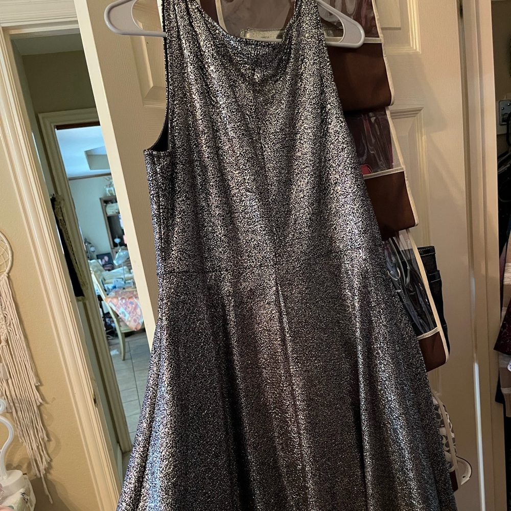 Torrid gold color skater dress